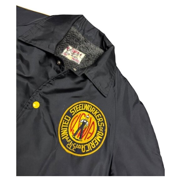 Vintage Black and Yellow Union winter coat - Picture 2 of 6